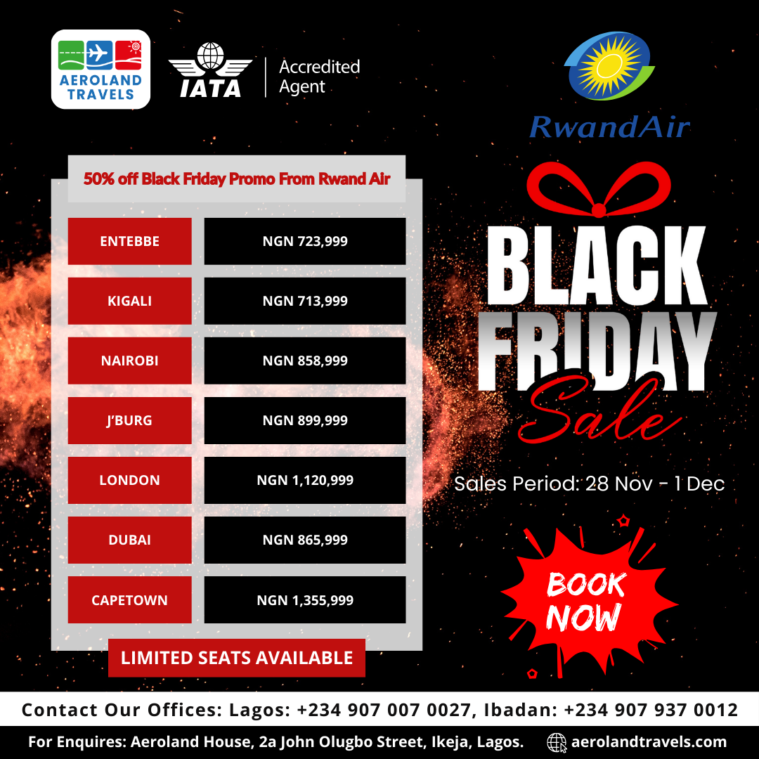 Get 50% OFF exclusive fares from RwandAir — available for a limited time only!